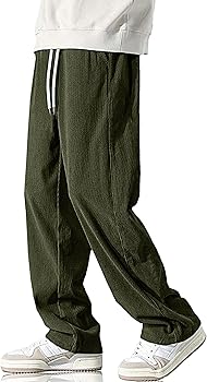 HOTake Men's Pants Casual Wide Leg Mens Clothes Pantalones Baggy